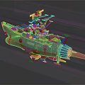 Modern Fighter Sci-fi Fighter 3d model