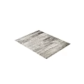 Square Area Rug With Modern Abstract Gray And White Pattern For Interior Decor 3d model