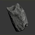 Natural Gray Raw Stone With Rough Surface And Organic Texture For Home Decor