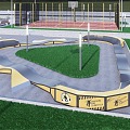 Modern Park Skate Park 3d model