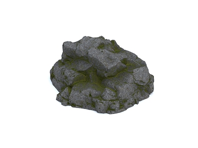 Rock Stone Blocks Boulders Natural Landscape model