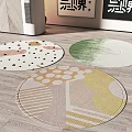 Round carpet 3d model