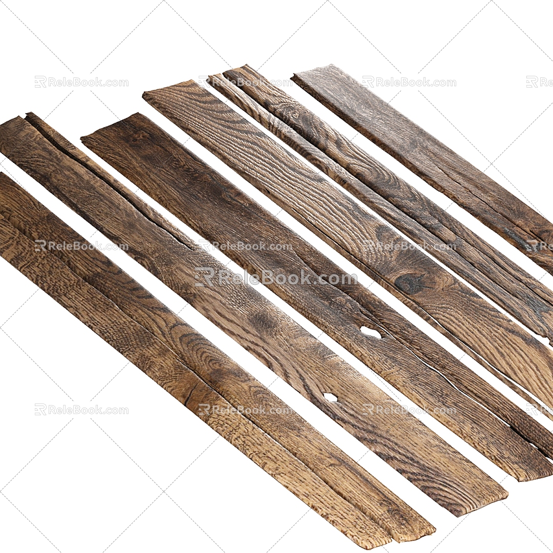 Wooden beams 3d model