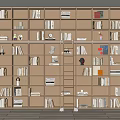 Modern Bookcase Open Bookcase Book Shelf Open Bookcase Book Ornaments 3d model