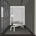 Modern Cloakroom 3d model