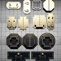 Various Traditional Brass Handles With Classic Decorative Patterns For Cabinets