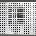 Perforated Architectural Panel With Square Grid Pattern For Modern Building Facade
