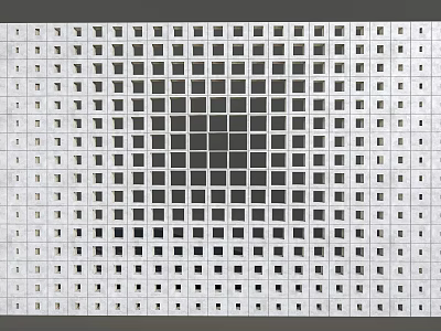 Modern Cement Brick Cement Brick Partition Prefabricated Brick Partition Wall Prefabricated Brick Cement Hollow Brick Lattice Brick Wall 3d model