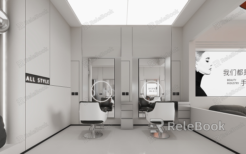 Hair Salon Beauty Salon Minimalist Salon model