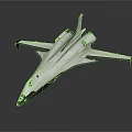 Advanced White Modern Fighter Jet With Sleek Aerodynamic Design And Streamlined Fuselage
