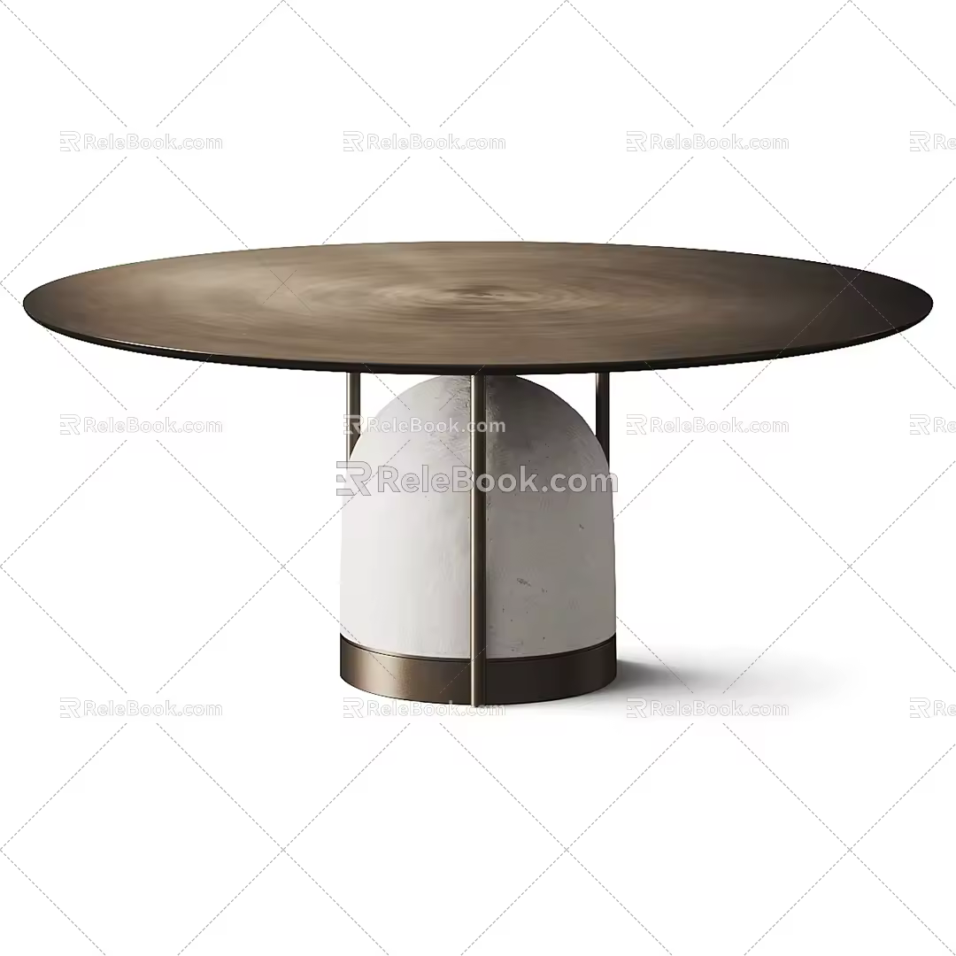 Modern dining table 3d model
