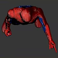 Detailed Spider Man Action Figure With Red And Blue Costume In Standing Pose