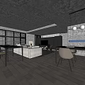 Modern Living Dining Room With Floor To Ceiling Windows Wooden Flooring And Minimalist Design
