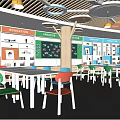 Classroom 3d model