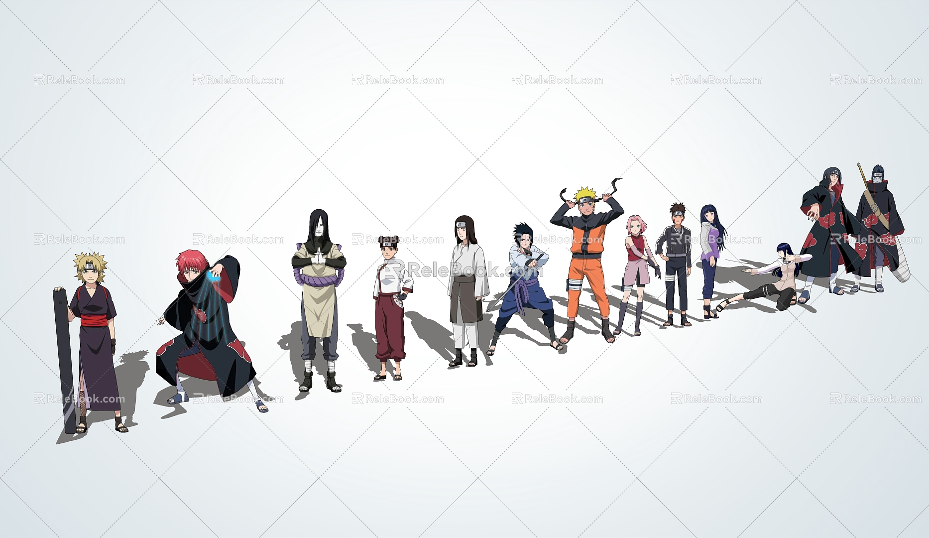 Modern Cartoon Characters, Personage, Naruto Characters 3d model