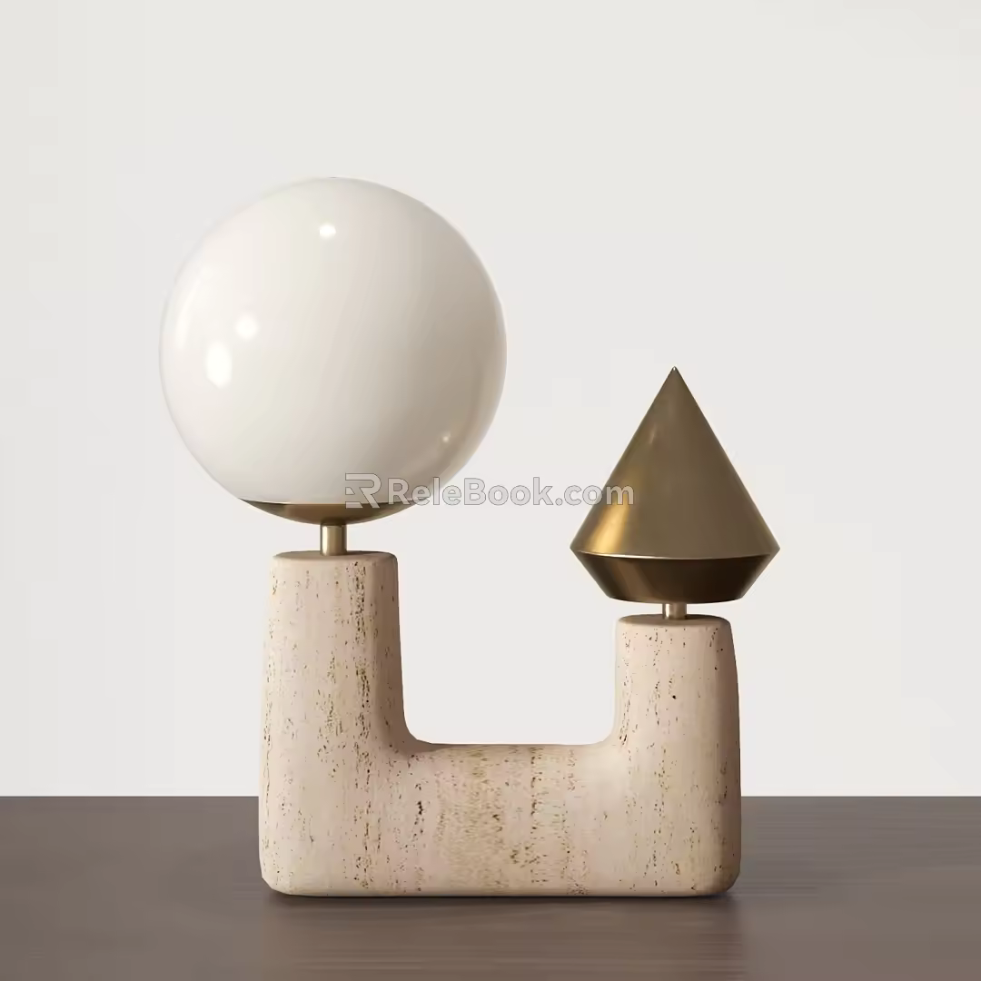 Modern table lamp 3d model