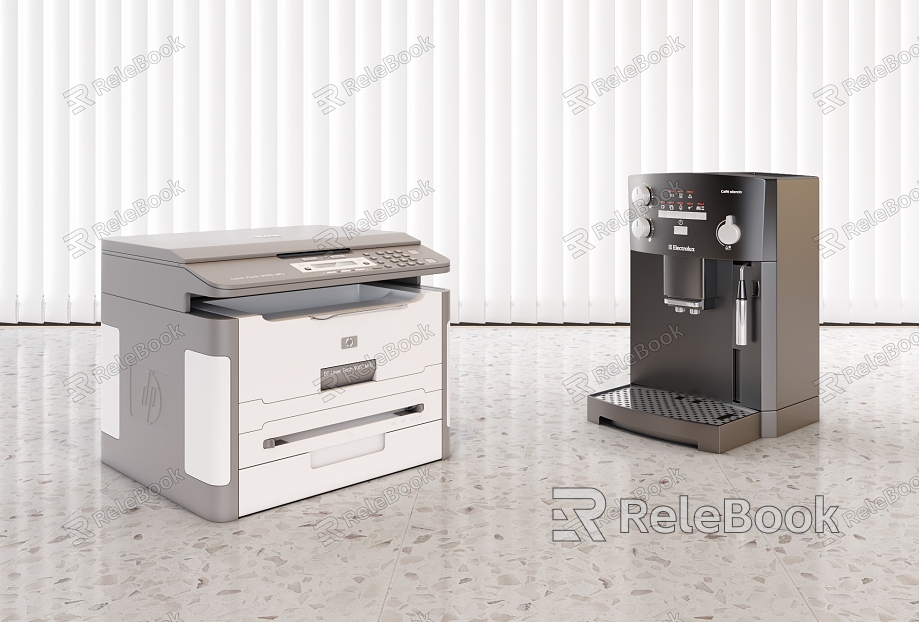 Modern printer printer water dispenser model