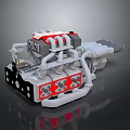 Modern Engine Racing Engine Racing Engine Car Engine 3d model