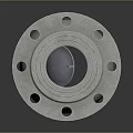 Stainless Steel Industrial Flange Component With Spherical Body And Bolt Holes
