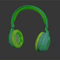Turquoise And Orange Kid Friendly Headphones With Soft Earmuffs Lightweight Design