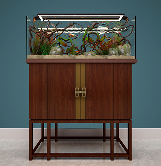 New Chinese Fish Tank 3d model