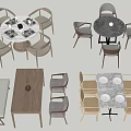 Modern Dining Table Designs With Round And Rectangular Shapes And Matching Chairs