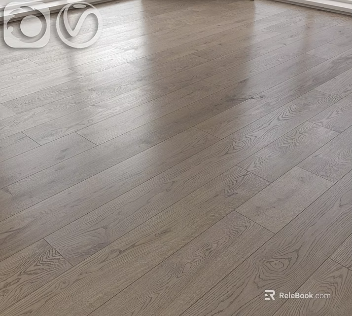 Light Toned Wood Flooring With Natural Grain And Smooth Finish 3d model 
