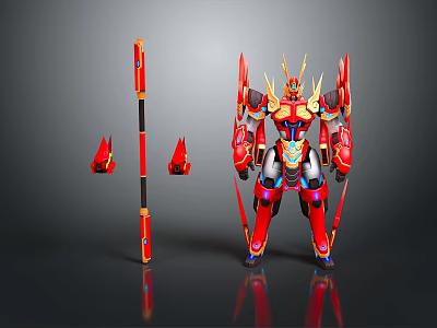 Mech Warrior Mech Soldier Machine Battlearm Mechanical Battlearm Machine Fighter Robot 3d model