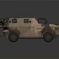 Camouflage Armored Military Vehicle With Tactical Design And Roof Equipment