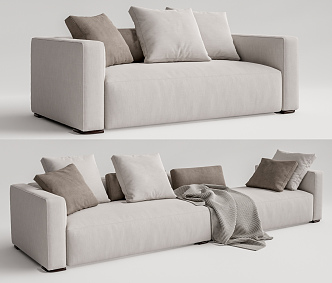 Modern Multiplayer Sofa Minotti 3d model