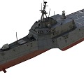 Imaginative Enemy PBR US Navy Littoral Combat Ship Stealth Frigate Stealth Warship Littoral Ship 2014330632 3d model