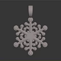 Stylish Rose Gold Snowflake Pendant with Intricate Design for Fashion Accessories