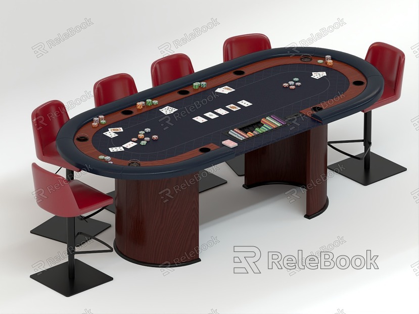 Chess and Card Table Texas Poker Table Depu Table Baccarat Table Chip Table Poker Table Entertainment Table and Chair Combination Casual Table and Chair Combination model