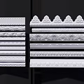 Gypsum Cornice Molding With Various Ornate Designs For Interior Ceiling And Wall Decor