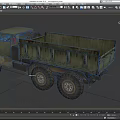 Old Green Rusty Vintage Truck With Weathered Body And Large Cargo Bed