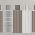 Wall Panels With Various Styles And Color Options For Modern Interior Decor 3d model