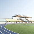 grandstand stadium grandstand sports ground grandstand football field playground 3d model