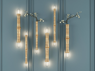 New Chinese Wall Lamp 3d model