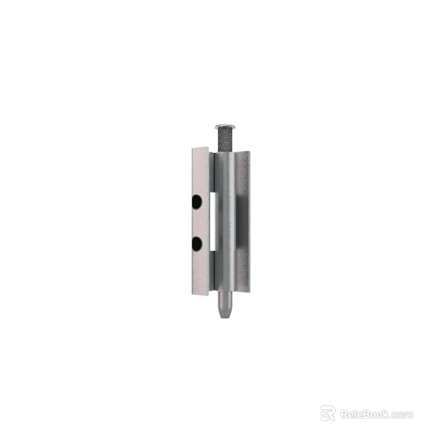 Stainless Steel Cabinet Hinge with Heavy Duty Design and Mounting Holes 3d model 