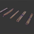 Homemade Food Rolls Tied With Strings Featuring Various Fillings And Fresh Wrappers