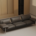 Three-seat sofa 3d model