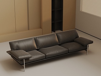 Three-seat sofa 3d model