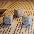 Modern Dice 3d model