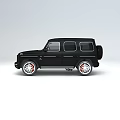 Black Mercedes Benz SUV With Modern Design And Red Alloy Wheels