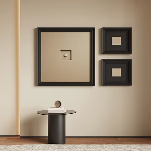 Modern Middle Antique Hanging Painting 3d model