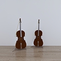 Modern Violin Musical Instruments Ornaments Musical Instruments 3d model