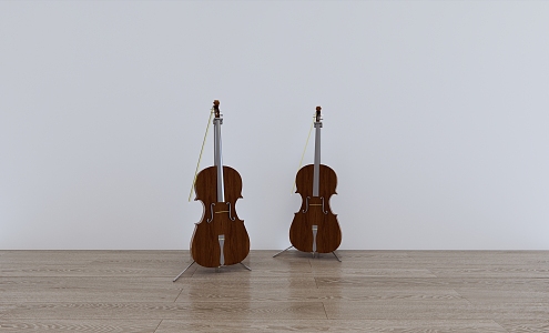 Modern Violin Musical Instruments Ornaments Musical Instruments 3d model