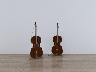 Modern Violin Musical Instruments Ornaments Musical Instruments 3d model