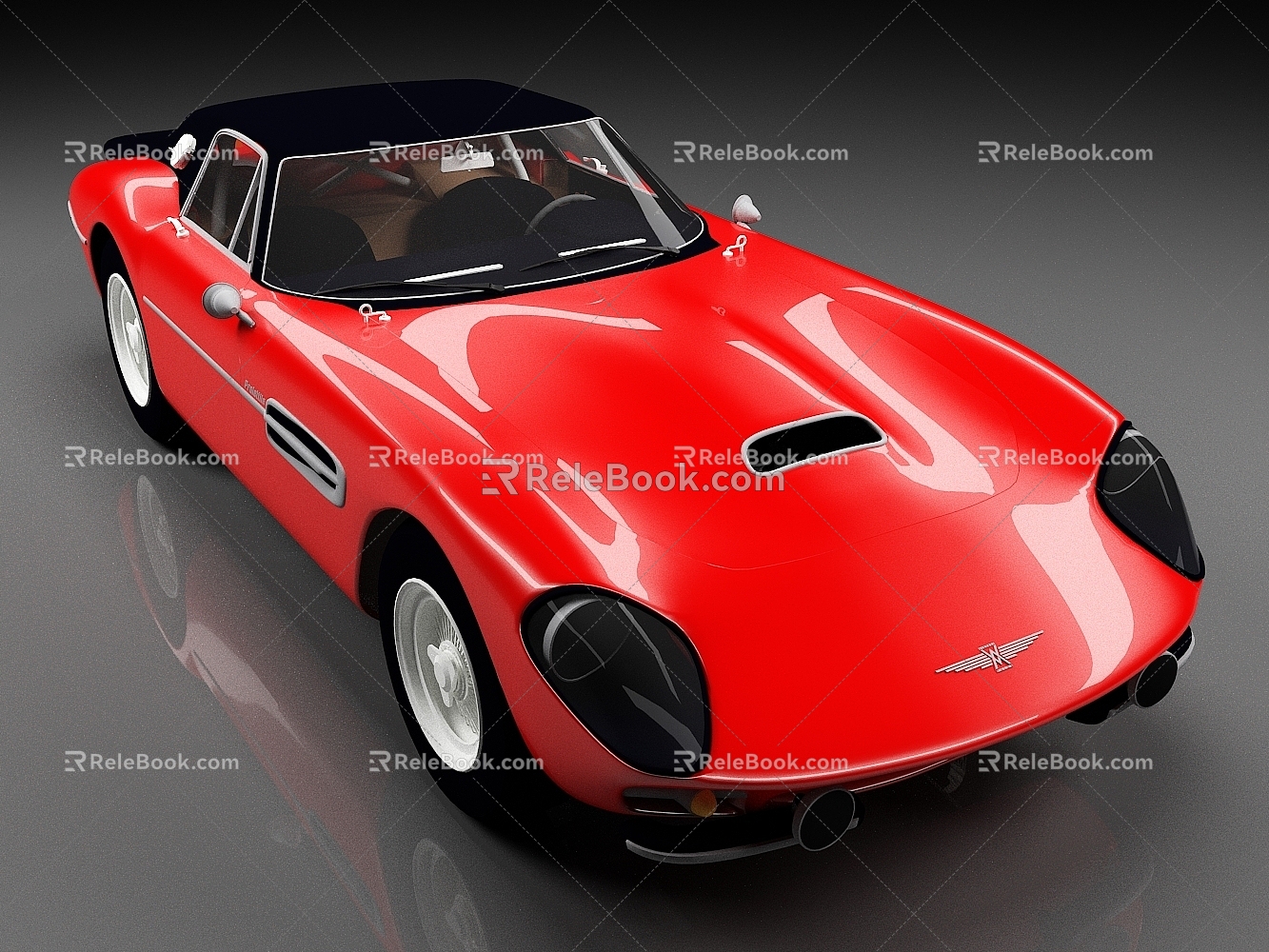 Aston Martin sports car Car Vintage Car Racing 3d model