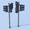 Traffic Light Indicator 3d model